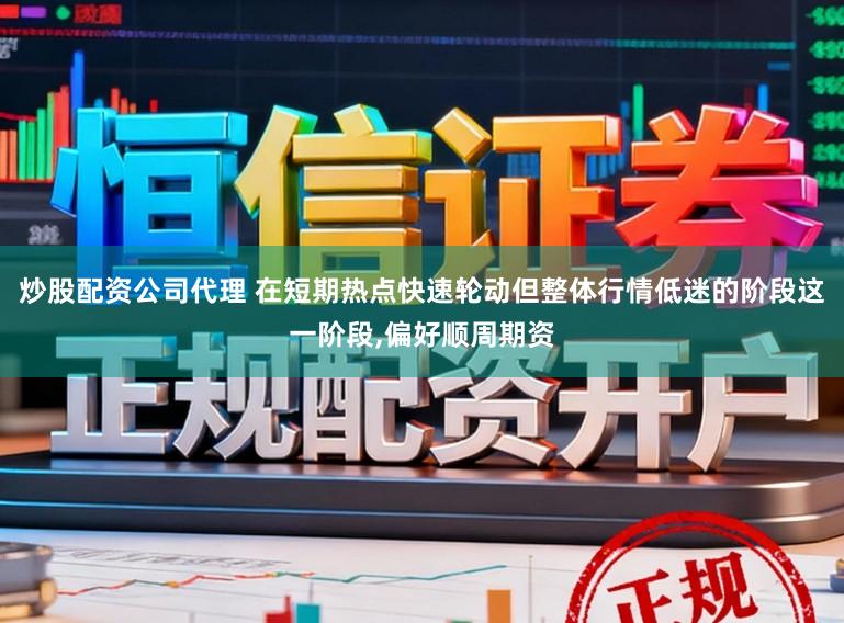 炒股配资公司代理 在短期热点快速轮动但整体行情低迷的阶段这一阶段,偏好顺周期资