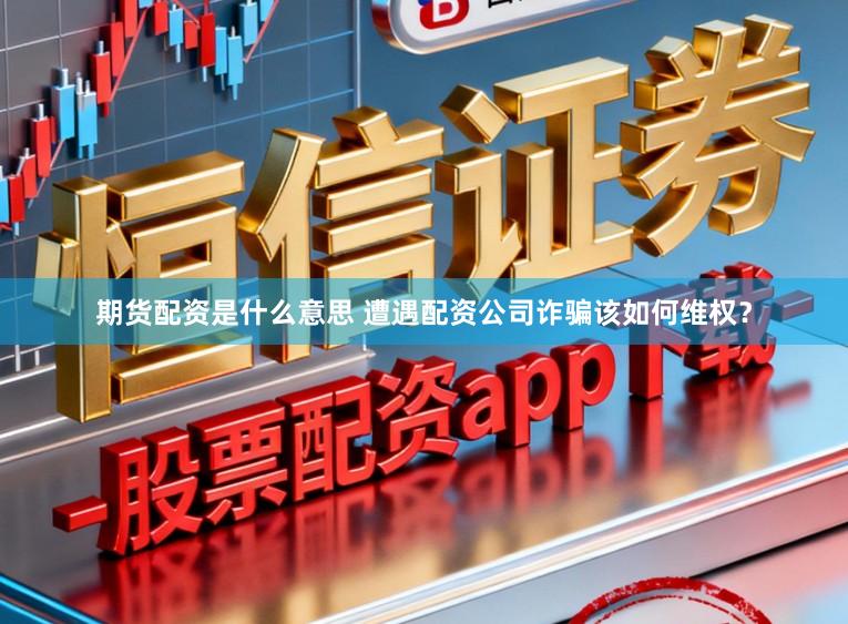 期货配资是什么意思 遭遇配资公司诈骗该如何维权？